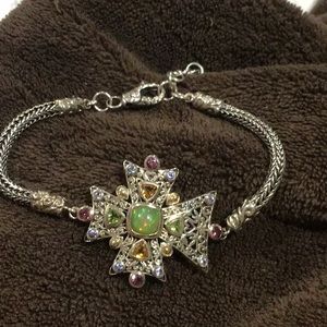 STERLING & 18K GEMSTONE 💎 BRACELET